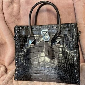 Michael Kors "Crocodile" Hamilton Bag